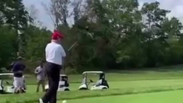 Trump BASHES Biden: "Think Biden Can Hit A Ball Like That?"