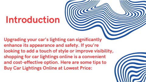 Buy Car Lightings Online at the Lowest Price: A Guide