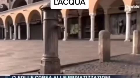 NON PAGHI DI LAVORARE ALACREMENTE ALLA SVENDITA DEL PAESE, ORA DRAGHI E I SUOI TENTANO DI SVENDERE ANCHE L'ACQUA!!😱👎😱