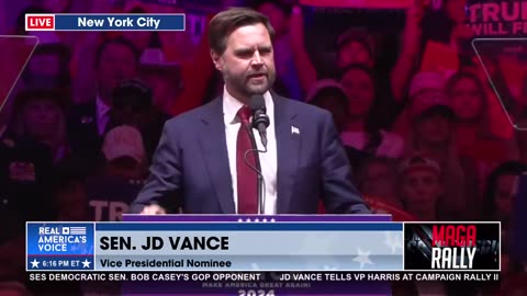 JD Vance Fires Up Madison Square Garden Rally