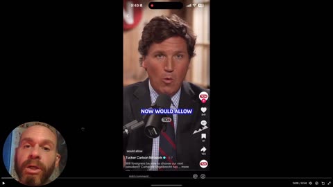 TikTok Election Interference: content warning on Tucker Carlson Vid To Help Dems