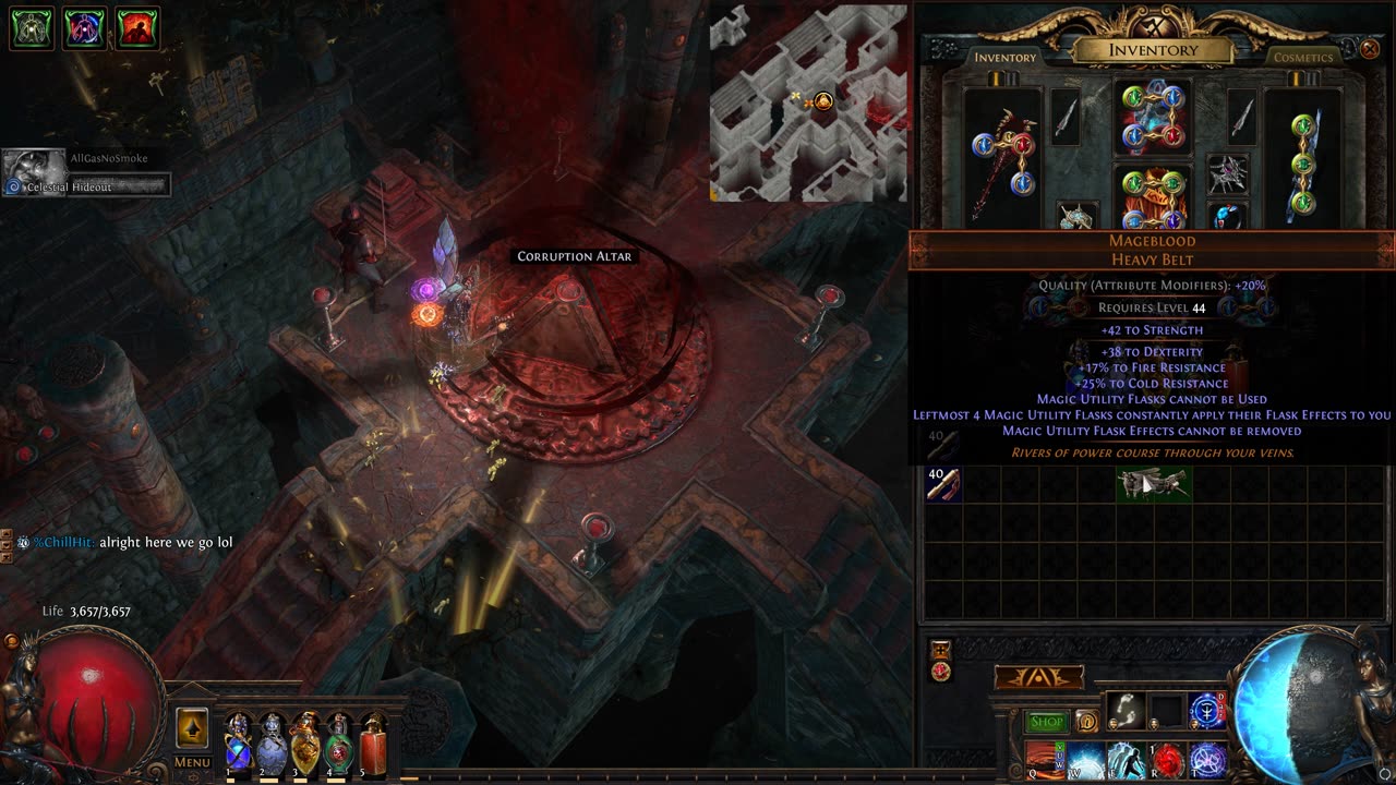 Path of Exile - Mageblood Double Corrupt