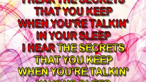 kbkaraokeking talking in your sleep