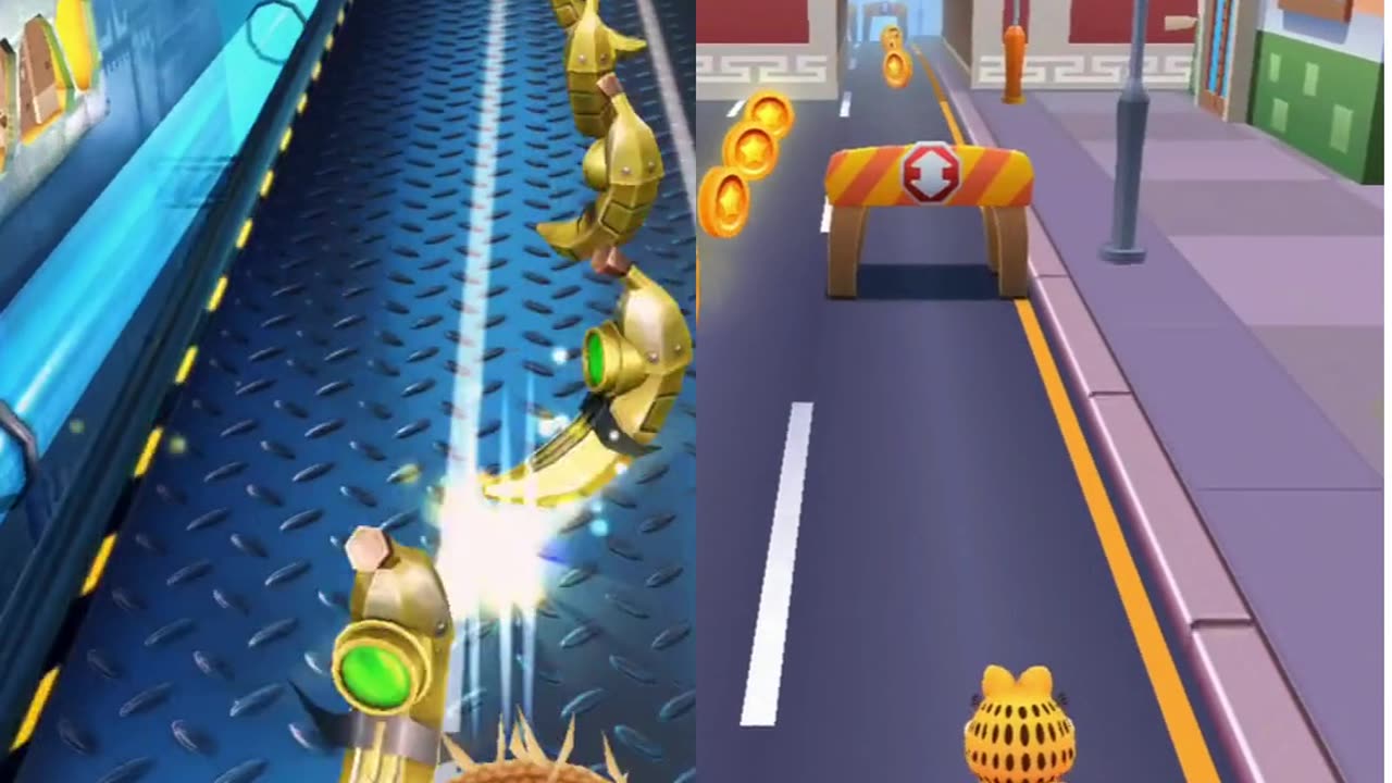 Garfield and Minion rush