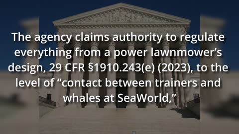 Congress literally handed over the keys of the regulatory system to OSHA with no due process