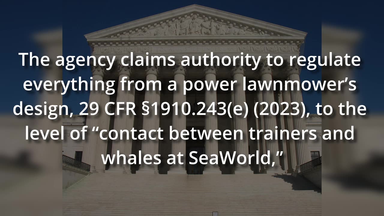 Congress literally handed over the keys of the regulatory system to OSHA with no due process