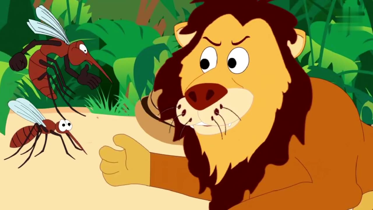 "Childrens Adventure: The Lion and the Mosquitoes - A Fun Tale of Friendship!"