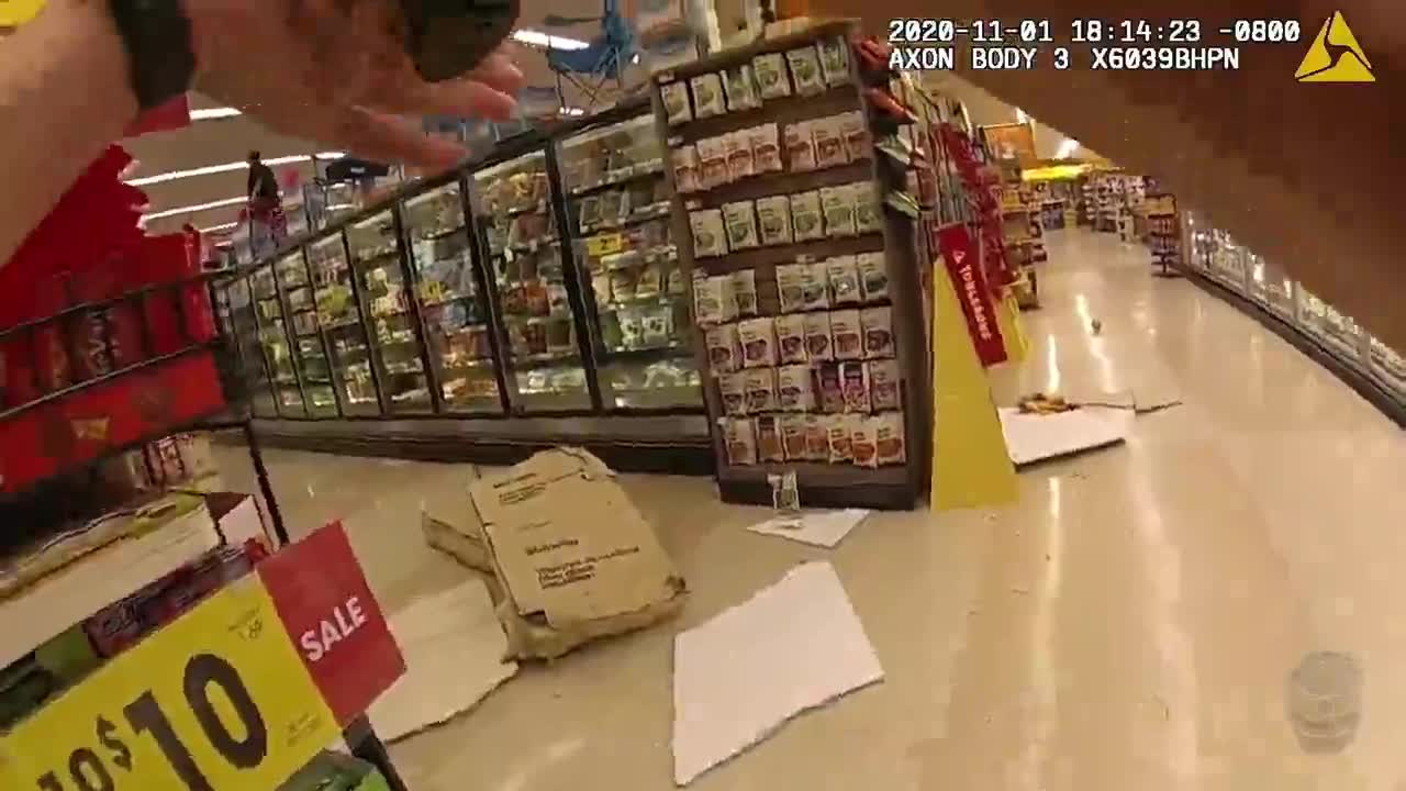 BODYCAM: LAPD Officer Shot in Ralph's Supermarket Shootout, Suspect Arrested