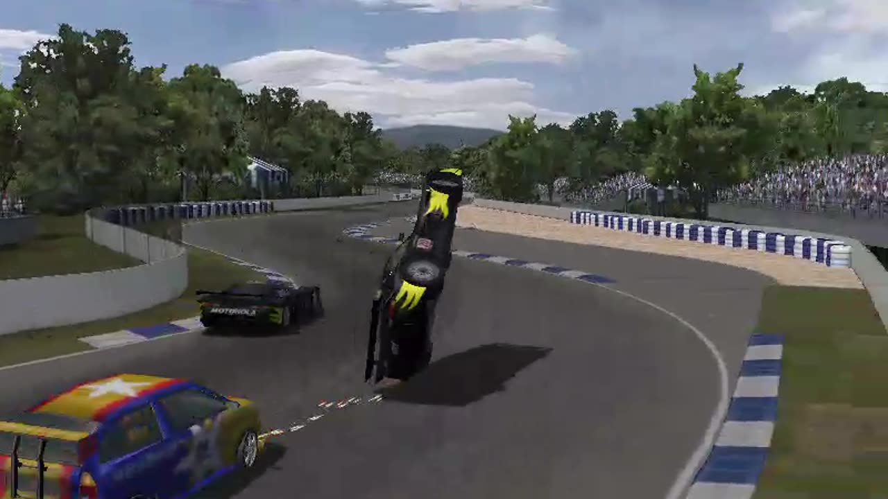 Huge Crash at Adelaide [rFactor 1]