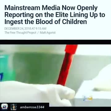 Mockingbird Media Now Openly Reporting Elites Lining Up To Ingest Blood of Children