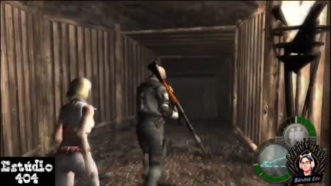 Lee joga Resident evil 4 - 009