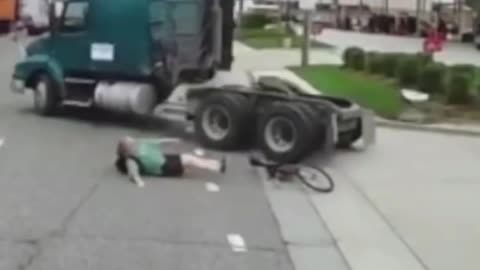 Truck Hits Biker car crash compilation,car crashes