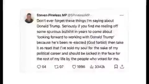 Hilariously kekking…Steve Pineless UK, MP…