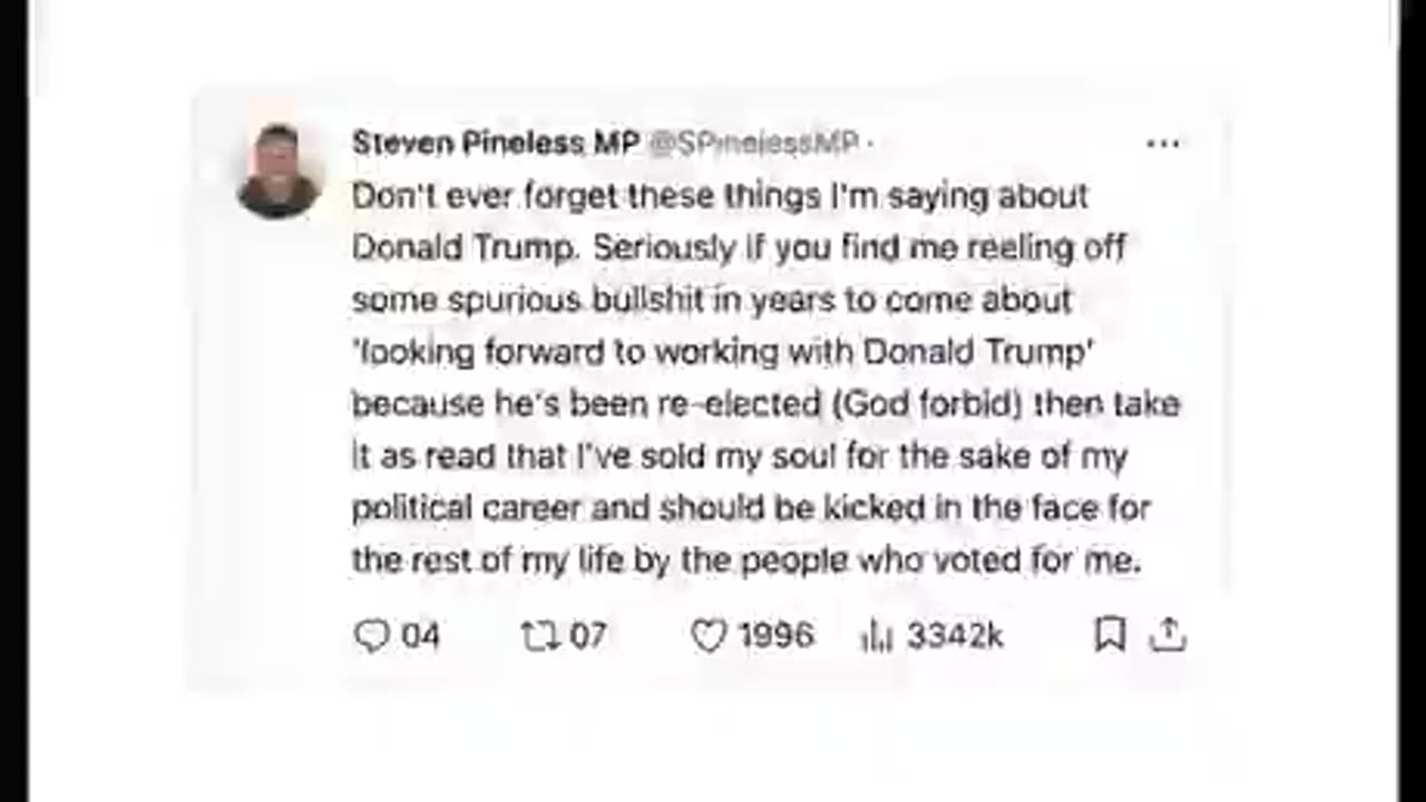 Hilariously kekking…Steve Pineless UK, MP…