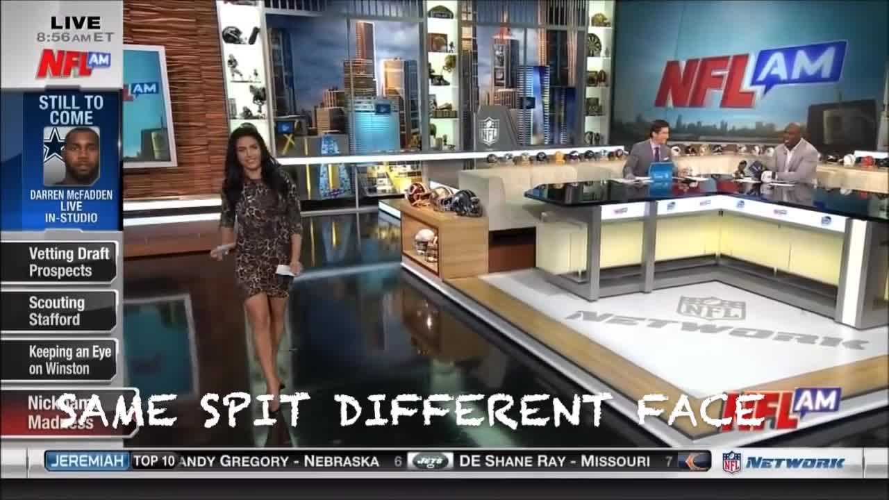 Molly Qerim asked to bend over on live tv!
