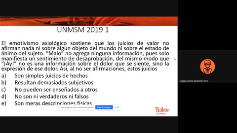 TRILCE ANUAL SM 2022 | SEMANA 33 | FILOSOFÍA