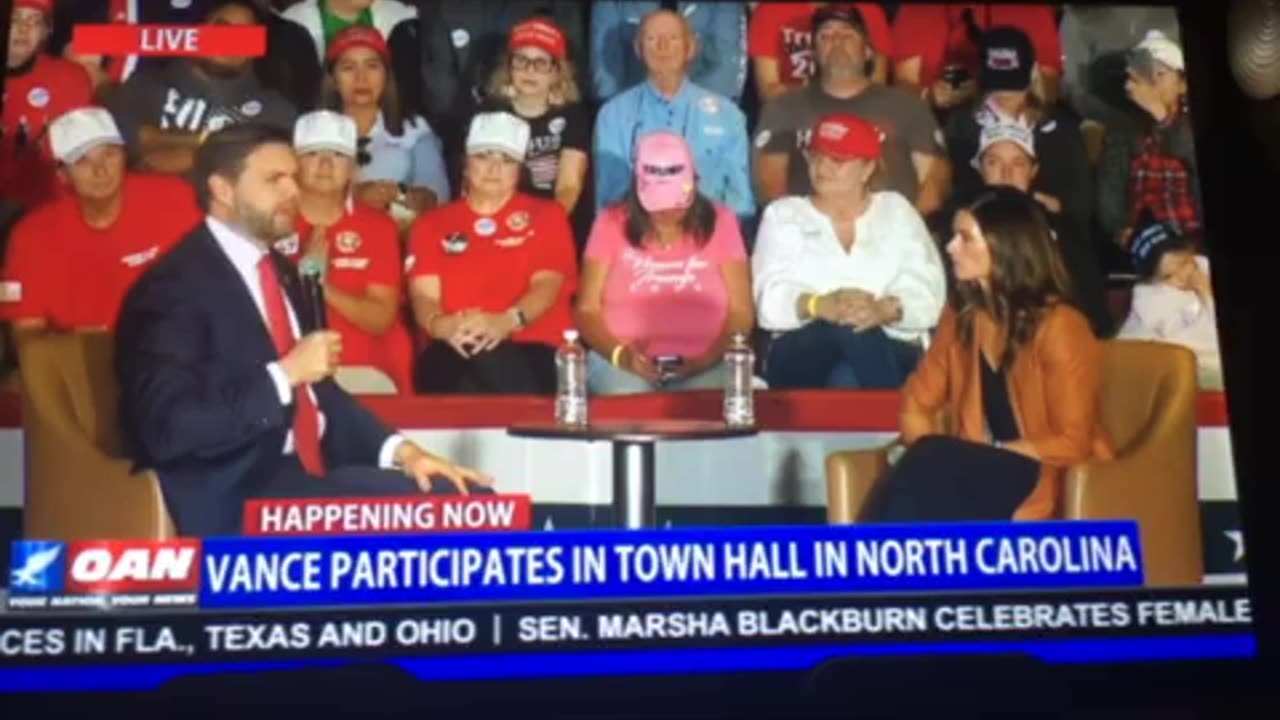 🦅OANN JD Vance takes questions at NC town hall Thursday 07:05 pm