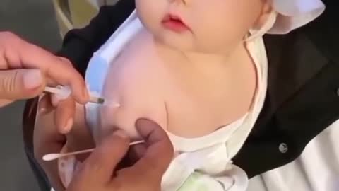 Cute Baby vaccination😊