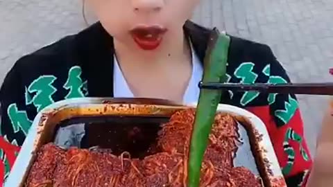 Chinese Eating Spicy Food Challenge