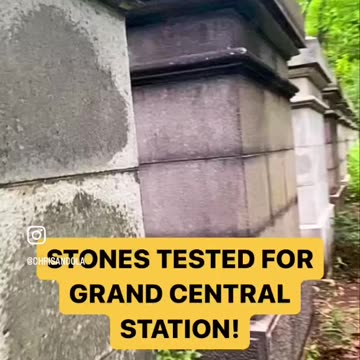 TESTING STONES USED FOR GRAND CENTRAL TERMINAL