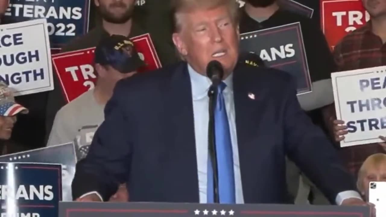 Trump Shouts Out Veterans in New Hampshire #VeteransDay2023