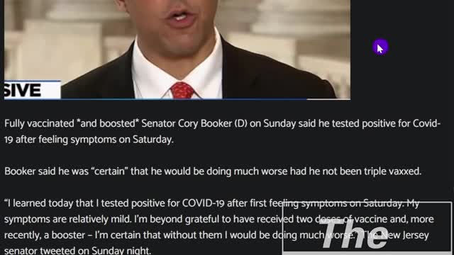 Cory Booker Tests Positive For Rona