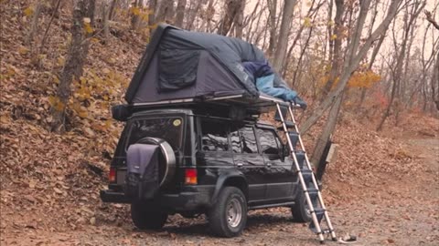 Car camping in rain 😍