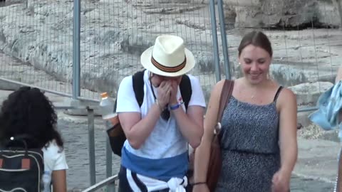 Funny WET Fart Prank in Italy.. CHAOS at the Colosseum...