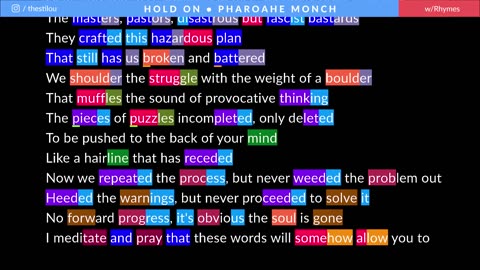 Pharoahe Monch - Hold On Rhymes Highlighted