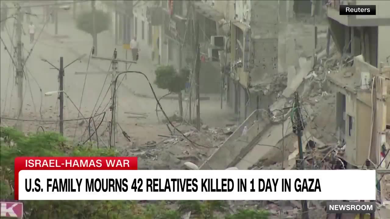 Palestinian American mourns 42 family members killed in a single day in Gaza