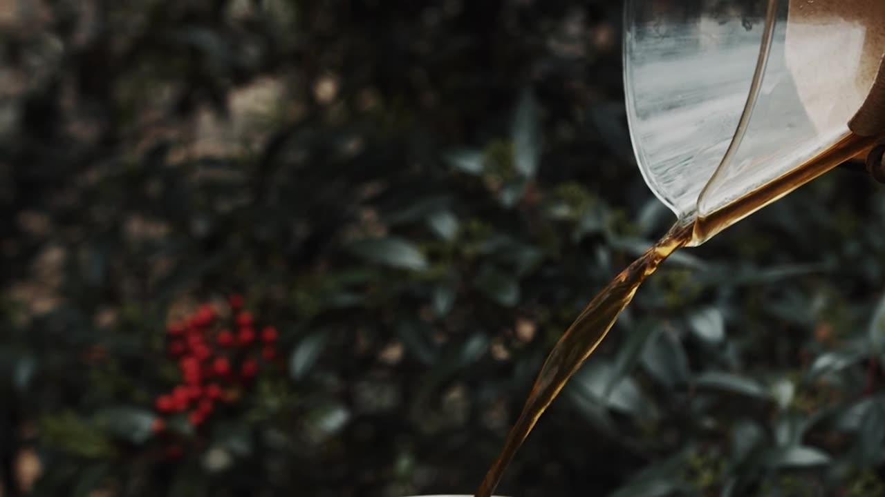 Green Tea in Garden