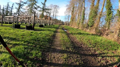 Walking a heavy pack into the woods. Vlog POV. 18th Jan 2023