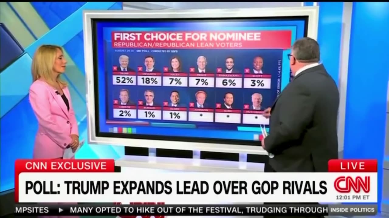 CNN finally reporting on the Trump Train growing.