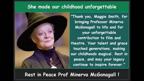 Maggie Smith aka Harry Potter's Prof Minerva McGonagall dies at 89