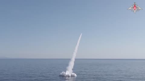 The submarine Petropavlovsk-Kamchatsky launched a Kalibr cruise missile