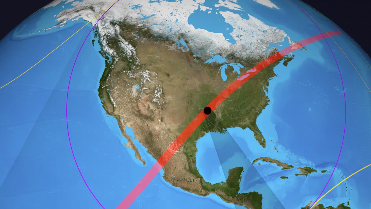 Flying Around The 2024 Eclipse Shadow