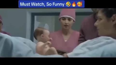 Funny new born baby