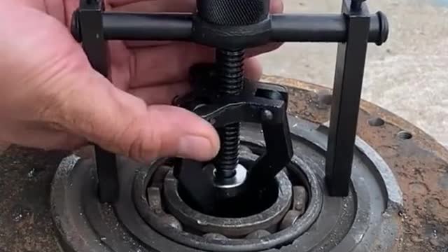 Install the bearing puller