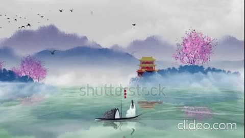 Japenese Bamboo Flute for relaxation/Samurai's flute Chinese Landscapes 🌸🎶"