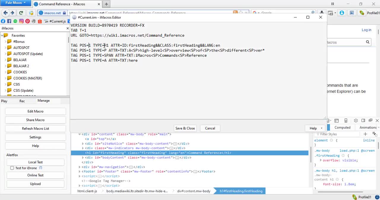 Easy Way to Learn Basic Imacros : Learn the HTML Elements of a Website Page