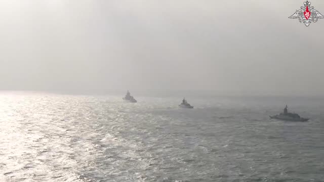 Russian Warships And Chinese Navy Meet In East China Sea For Joint Naval Interaction 2022 Exercise