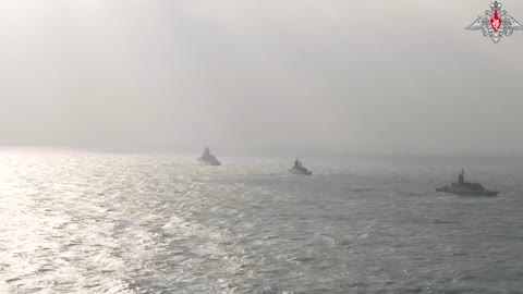 Russian Warships And Chinese Navy Meet In East China Sea For Joint Naval Interaction 2022 Exercise