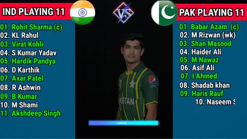 T20 World Cup 2022 India vs Pakistan 16th Match Final Playing 11 IND vs PAK final playing 11