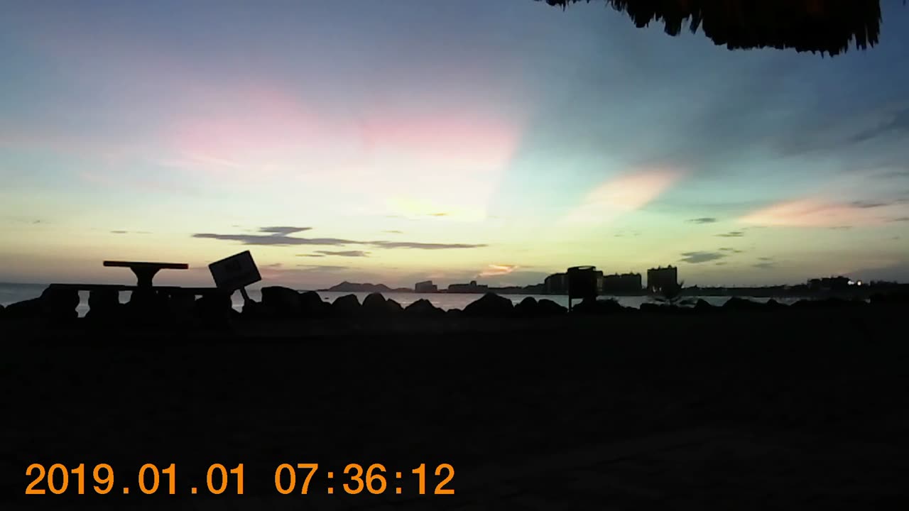 Puerto Penasco (Rocky Point) Mexico Time lapse Sunset.