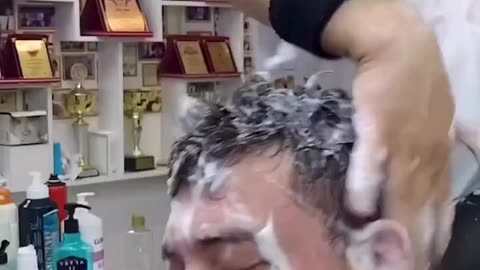 When your barber is very angry