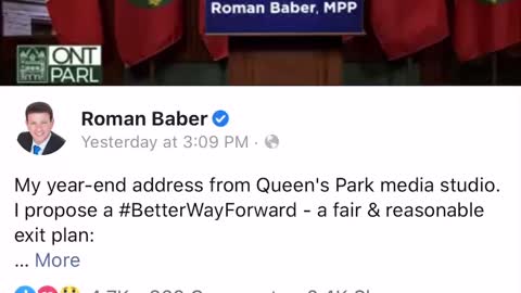 Roman Baber Better Way Forward