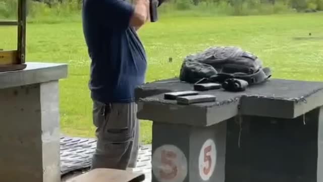 Rainy range day with rifle