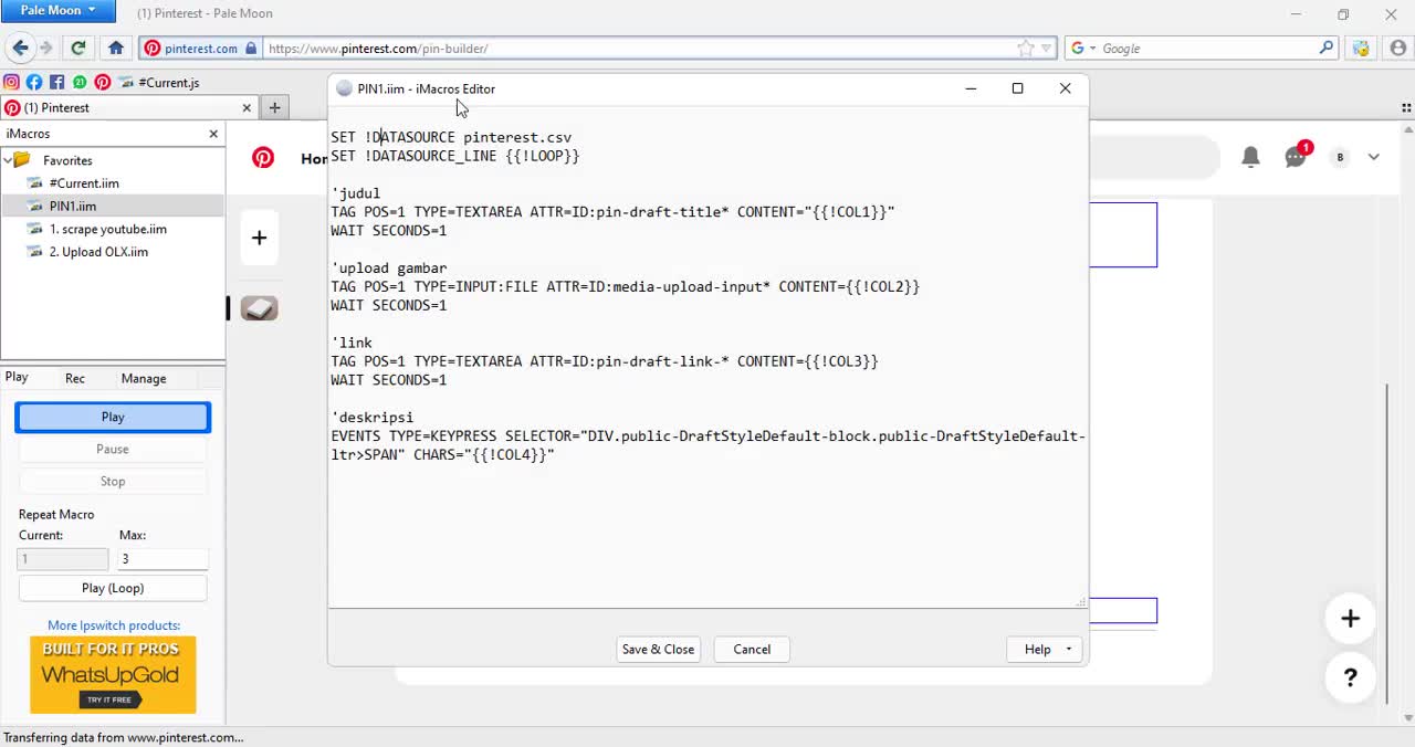 Easy Way to Learn Advanced Level Imacros : Overcome Changing IDs
