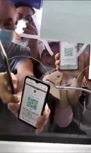 China: A green QR code is required to access public transport, shops and work.