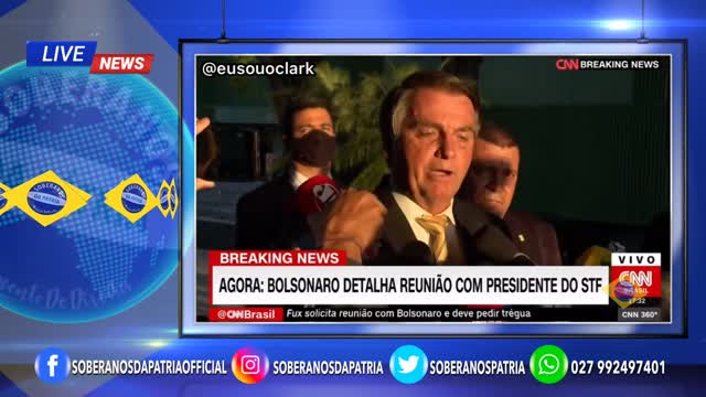 BOLSONARO ORA O "PAI NOSSO" COM JORNA(Z)LISTA?!